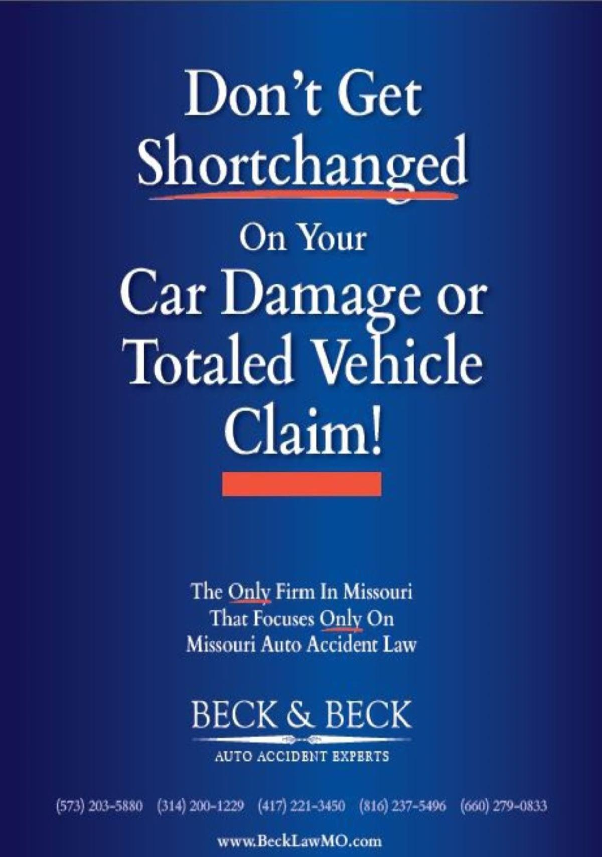 Don't Get Shortchanged on Your Car Damage or Totaled Vehicle Claim